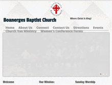 Tablet Screenshot of boanergesbaptist.com